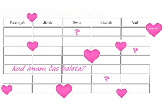 Kad imam čas baleta?